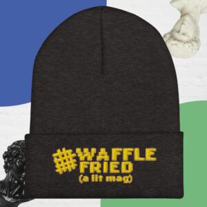 Waffle Fried Embroidered Cuffed Beanie